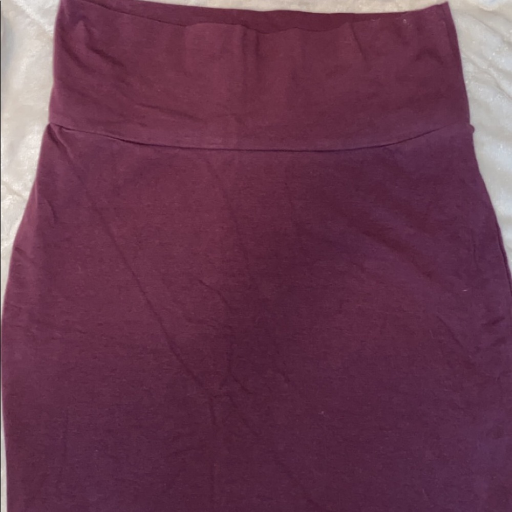 Burgundy Mini skirt (size: small)